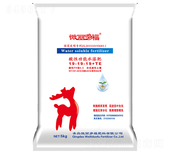 酸性功能水溶肥19-19-19+TE-微麗多福